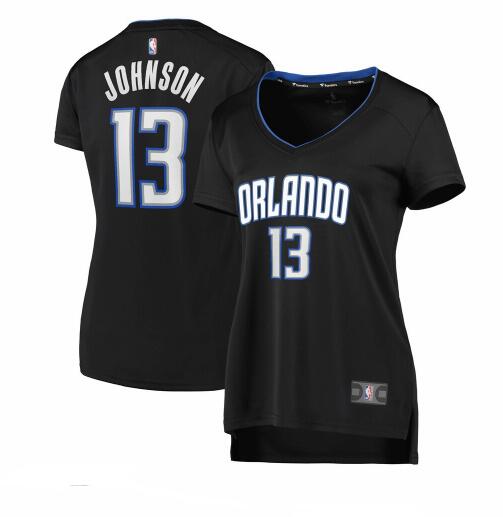 Camiseta baloncesto BJ Johnson 13 statement edition Negro Orlando Magic Mujer