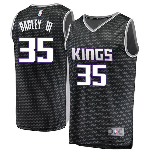 Camiseta baloncesto Bagley III 35 Statement 2017-18 Negro Sacramento Kings Hombre