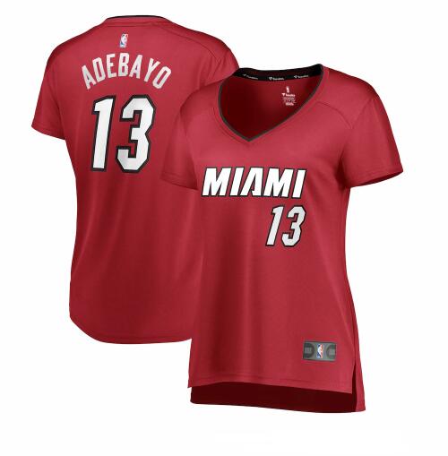 Camiseta baloncesto Bam Adebayo 13 statement edition Rojo Miami Heat Mujer