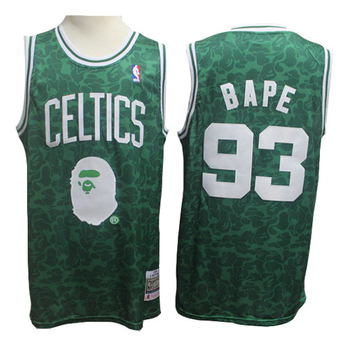 Camiseta baloncesto Bape 93 Hardwood Classic Verde Boston Celtics Hombre