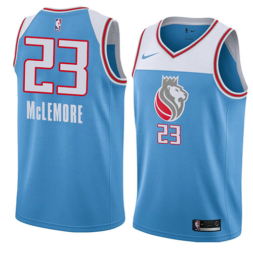 Camiseta baloncesto Ben McLemore 23 Ciudad 2018 Azul Sacramento Kings Hombre