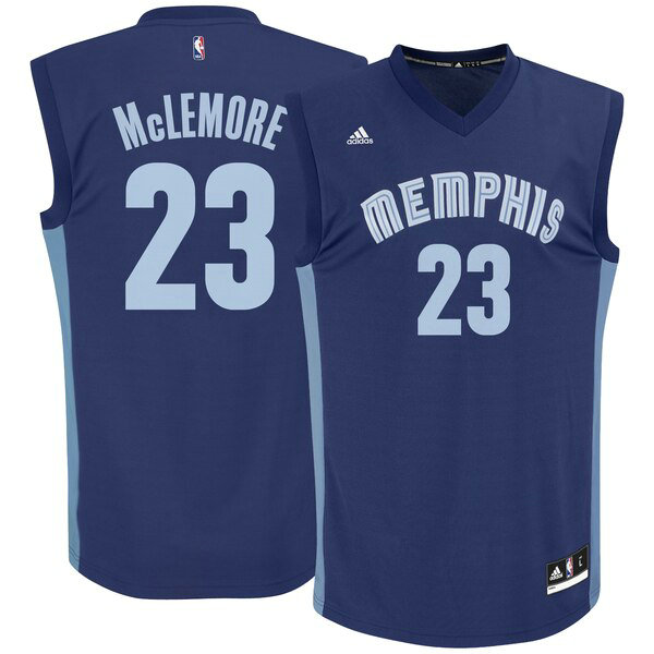 Camiseta baloncesto Ben McLemore 23 adidas Road Replica Armada Memphis Grizzlies Hombre