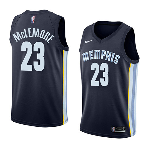 Camiseta baloncesto Ben Mclemore 23 Icon 2018 Azul Memphis Grizzlies Hombre