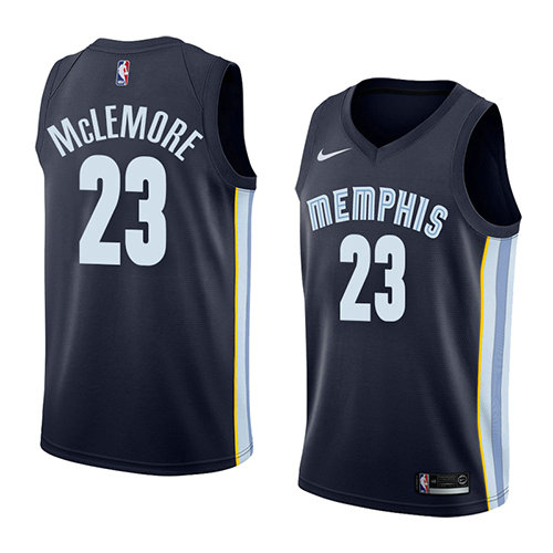 Camiseta baloncesto Ben Mclemore 23 Icon 2018 Azul Memphis Grizzlies Hombre