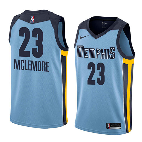 Camiseta baloncesto Ben Mclemore 23 Statement 2018 Azul Memphis Grizzlies Hombre