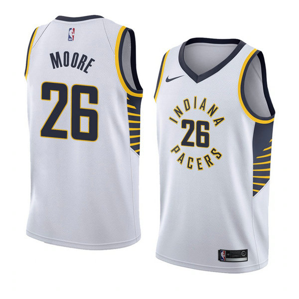 Camiseta baloncesto Ben Moore 26 Association 2018 Blanco Indiana Pacers Hombre