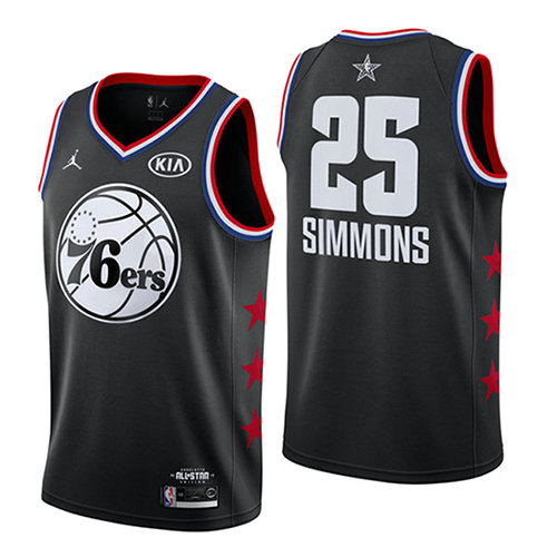 Camiseta baloncesto Ben Simmons 25 Negro All Star 2019 Hombre