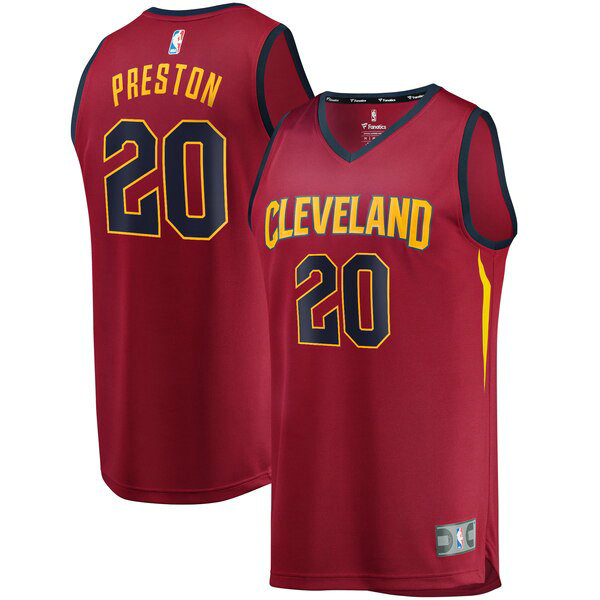 Camiseta baloncesto Billy Preston 20 2019 Rojo Cleveland Cavaliers Hombre