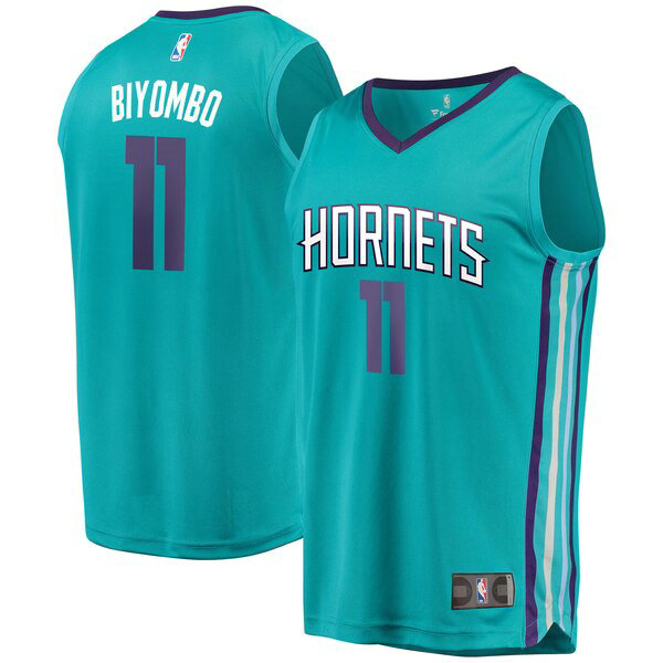 Camiseta baloncesto Bismack Biyombo 11 2019 Azul Charlotte Hornets Hombre