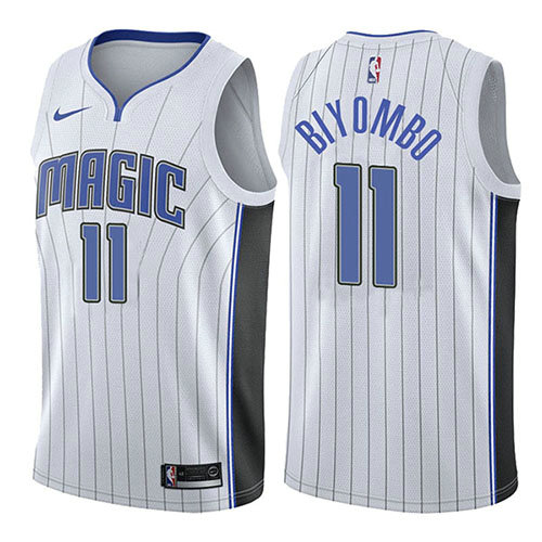 Camiseta baloncesto Bismack Biyombo 11 Association 2017-18 Blanco Orlando Magic Hombre