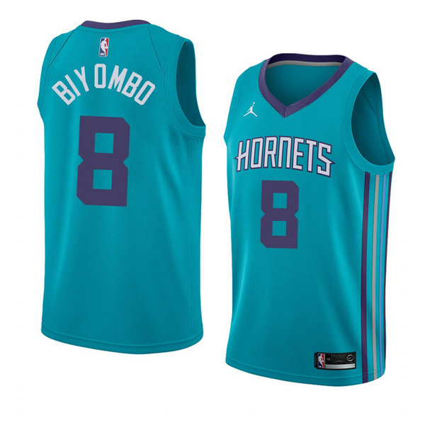 Camiseta baloncesto Bismack Biyombo 8 Icon 2018 Verde Charlotte Hornets Hombre