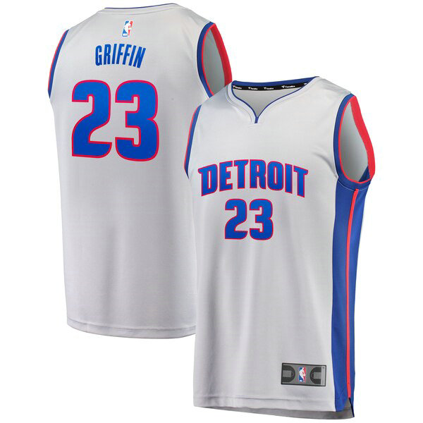 Camiseta baloncesto Blake Griffi 23 Statement Edition Gris Detroit Pistons Hombre