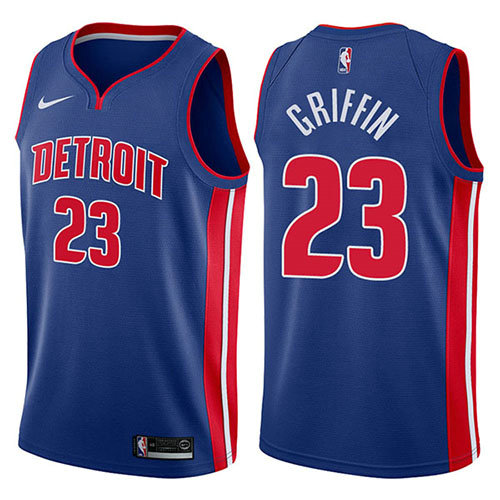 Camiseta baloncesto Blake Griffin 23 Icon 2017-18 Azul Detroit Pistons Hombre