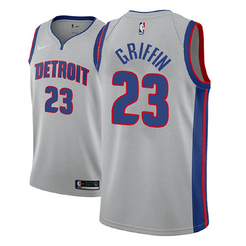 Camiseta baloncesto Blake Griffin 23 Statement 2018-19 Gris Detroit Pistons Hombre