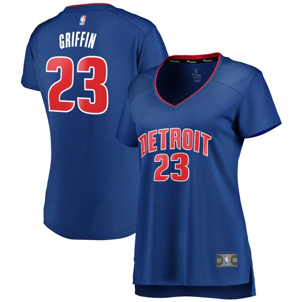 Camiseta baloncesto Blake Griffin 23 icon edition Azul Detroit Pistons Mujer