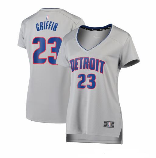 Camiseta baloncesto Blake Griffin 23 statement edition Gris Detroit Pistons Mujer