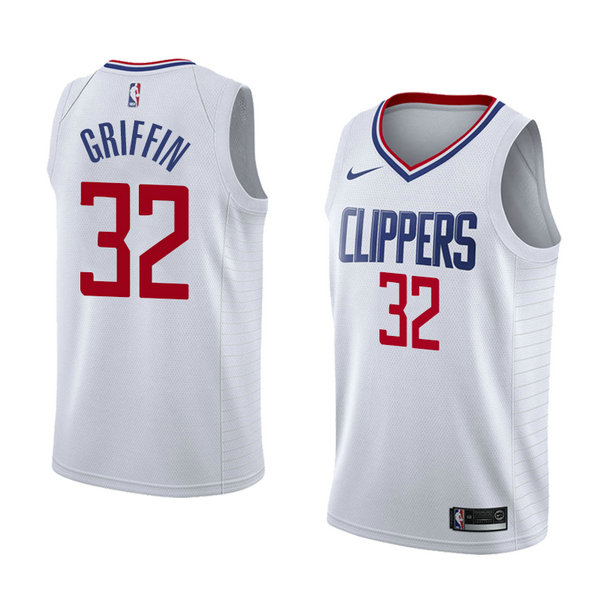 Camiseta baloncesto Blake Griffin 32 Association 2018 Blanco Los Angeles Clippers Hombre