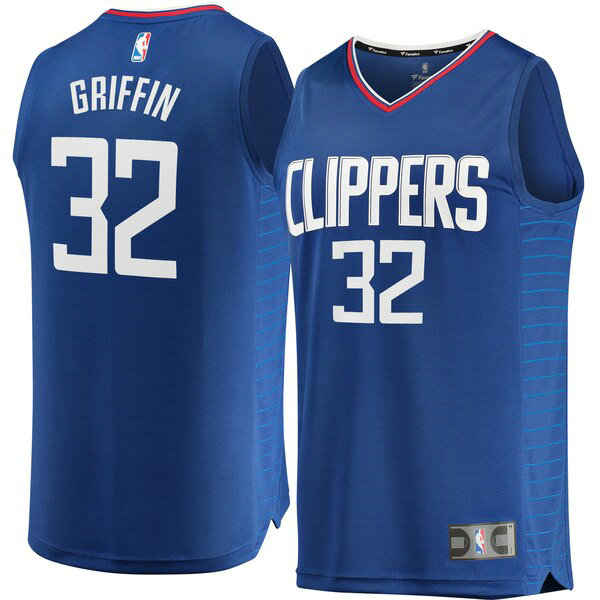 Camiseta baloncesto Blake Griffin 32 Icon Edition Azul Los Angeles Clippers Nino