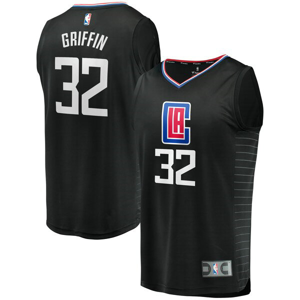 Camiseta baloncesto Blake Griffin 32 Statement Edition Negro Los Angeles Clippers Hombre