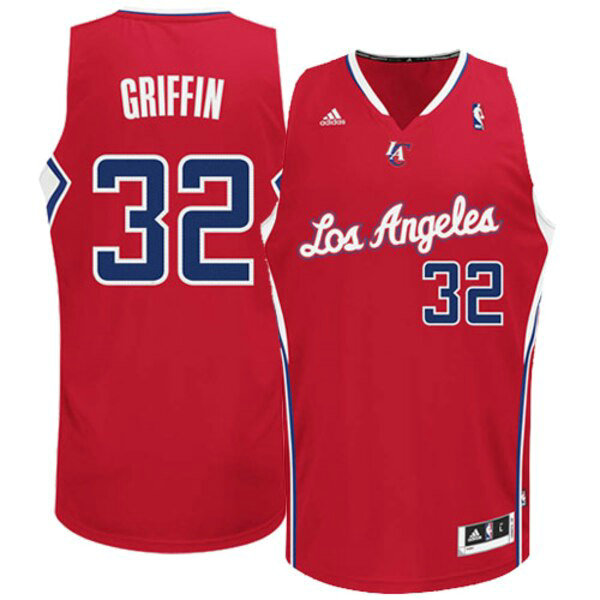 Camiseta baloncesto Blake Griffin 32 adidas Rojo Los Angeles Clippers Hombre