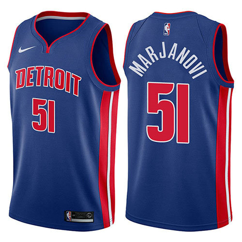 Camiseta baloncesto Boban Marjanovic 51 Icon 2017-18 Azul Detroit Pistons Hombre