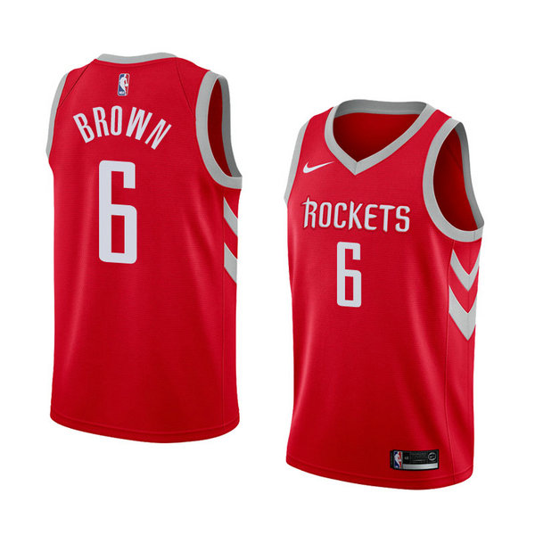Camiseta baloncesto Bobby Marron 6 Icon 2018 Rojo Houston Rockets Hombre