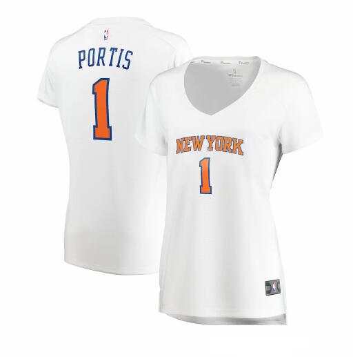 Camiseta baloncesto Bobby Portis 1 association edition Blanco New York Knicks Mujer