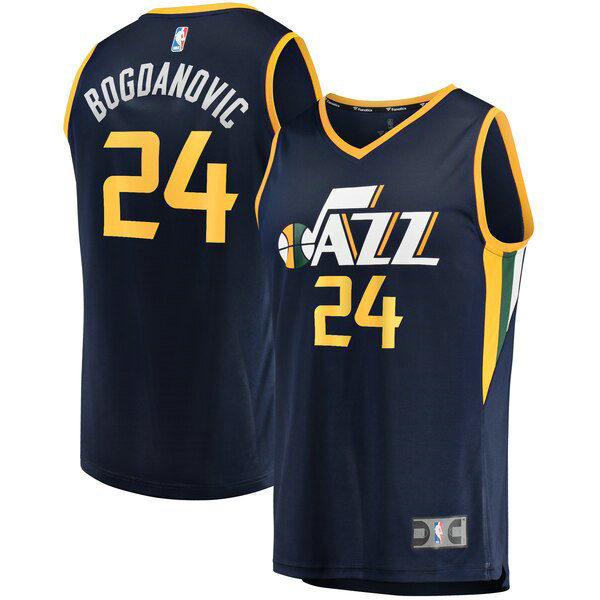 Camiseta baloncesto Bojan Bogdanovic 24 Icon Edition Armada Utah Jazz Hombre