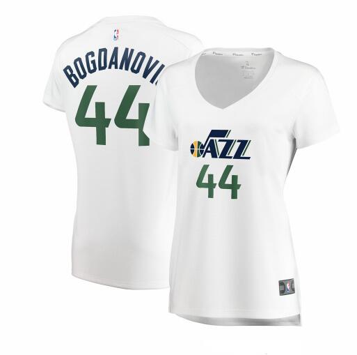 Camiseta baloncesto Bojan Bogdanovic 44 icon edition Blanco Utah Jazz Mujer