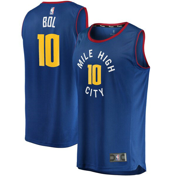 Camiseta baloncesto Bol Bol 10 Statement Edition Azul Denver Nuggets Hombre