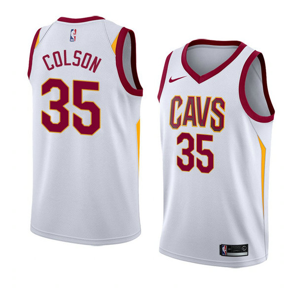 Camiseta baloncesto Bonzie Colson 35 Association 2018 Blanco Cleveland Cavaliers Hombre