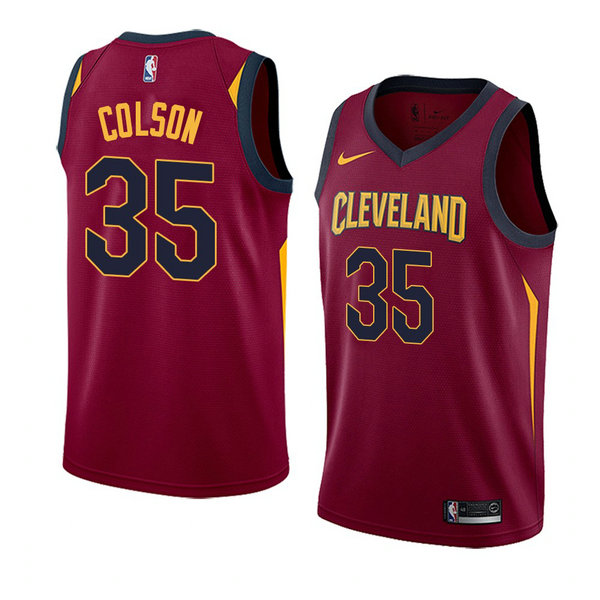 Camiseta baloncesto Bonzie Colson 35 Icon 2018 Rojo Cleveland Cavaliers Hombre