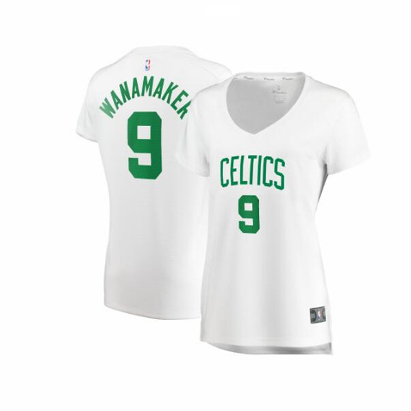 Camiseta baloncesto Brad Wanamaker 9 association edition Blanco Boston Celtics Mujer