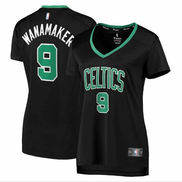 Camiseta baloncesto Brad Wanamaker 9 statement edition Negro Boston Celtics Mujer
