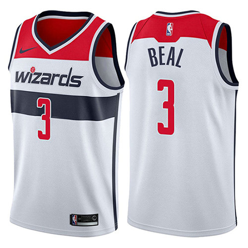 Camiseta baloncesto Bradley Beal 3 Association 2017-18 Blanco Washington Wizards Hombre
