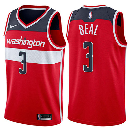 Camiseta baloncesto Bradley Beal 3 Icon 2017-18 Rojo Washington Wizards Hombre
