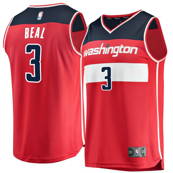 Camiseta baloncesto Bradley Beal 3 Icon Edition Rojo Washington Wizards Hombre