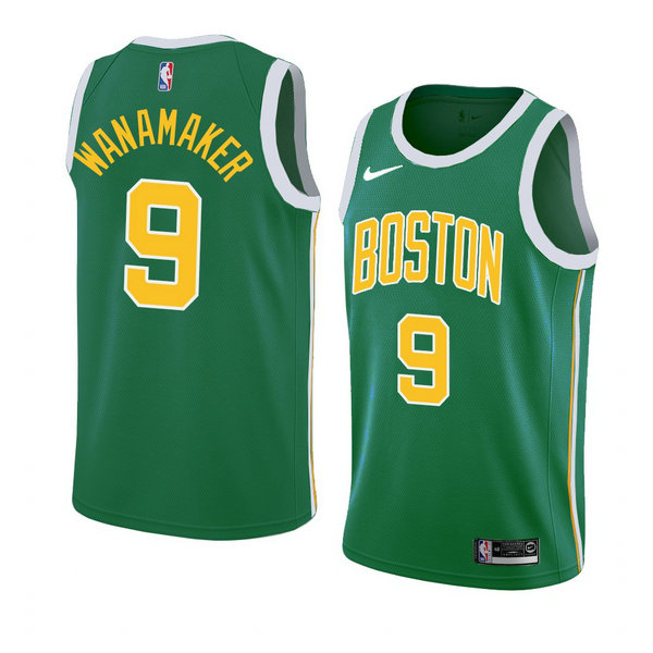 Camiseta baloncesto Bradley Wanamaker 8 Earned 2018-19 Verde Boston Celtics Hombre