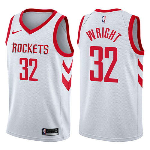 Camiseta baloncesto Brandan Wright 32 Association 2017-18 Blanco Houston Rockets Hombre