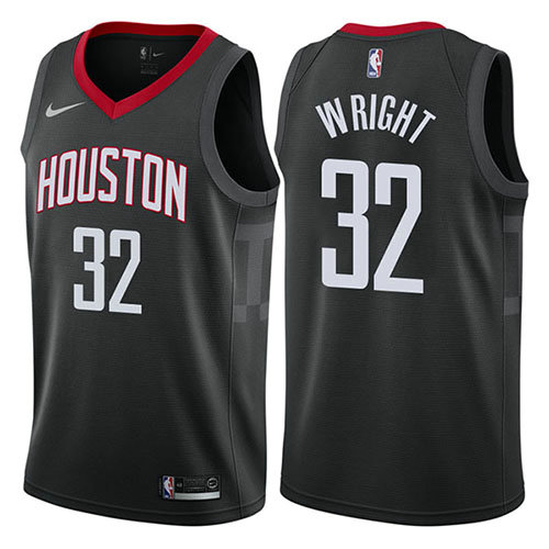 Camiseta baloncesto Brandan Wright 32 Statement 2017-18 Negro Houston Rockets Hombre