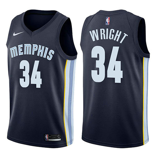 Camiseta baloncesto Brandan Wright 34 Icon 2017-18 Azul Memphis Grizzlies Hombre