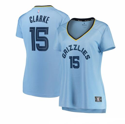 Camiseta baloncesto Brandon Clarke 15 statement edition Azul Memphis Grizzlies Mujer