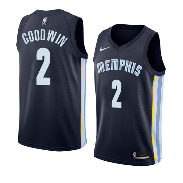 Camiseta baloncesto Brandon Goodwin 2 Icon 2018 Azul Memphis Grizzlies Hombre