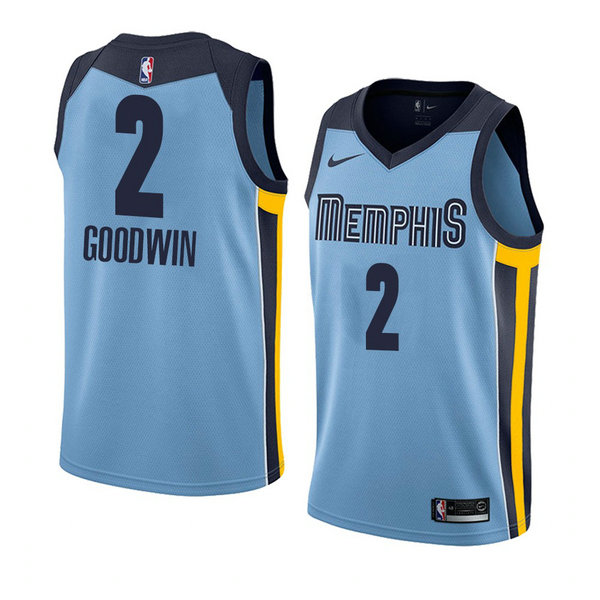 Camiseta baloncesto Brandon Goodwin 2 Statement 2018 Azul Memphis Grizzlies Hombre