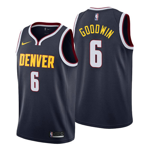 Camiseta baloncesto Brandon Goodwin 6 Icon 2018-19 Azul Denver Nuggets Hombre