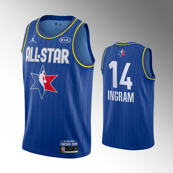 Camiseta baloncesto Brandon Ingram 14 Azul All Star 2020 Hombre
