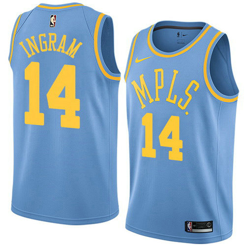 Camiseta baloncesto Brandon Ingram 14 Classic 2017-18 Azul Los Angeles Lakers Hombre