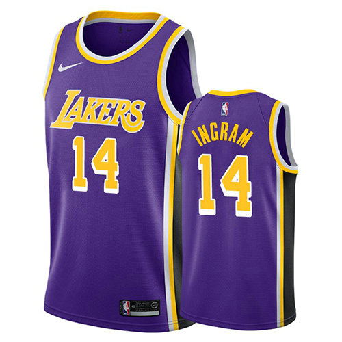 Camiseta baloncesto Brandon Ingram 14 Statement 2018 P鐓pura Los Angeles Lakers Hombre