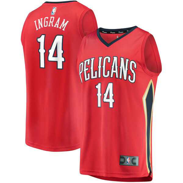 Camiseta baloncesto Brandon Ingram 14 Statement Edition Rojo New Orleans Pelicans Hombre