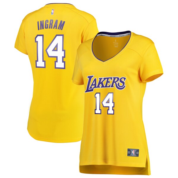 Camiseta baloncesto Brandon Ingram 14 icon edition Amarillo Los Angeles Lakers Mujer